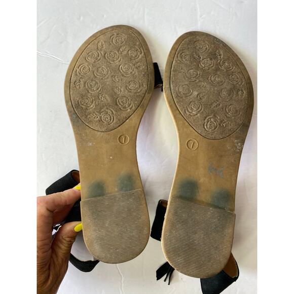 Dollhouse Black Sandals Size 7 EUC - Picture 7 of 8